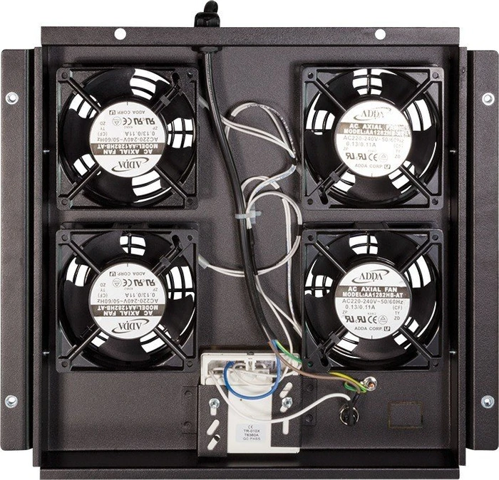 LogiLink Canovate 19" Dachlüftereinsatz, Lüftermodul, 4 Lüfter, schwarz