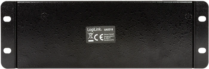 LogiLink Industrial Wallmount USB-Hub, 7x USB-A 2.0, USB-B 2.0 [Buchse]