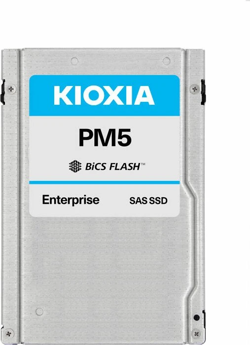 KIOXIA PM5-R Enterprise - 1DWPD Read Intensive SSD 7.68TB, 2.5" / SAS 12Gb/s