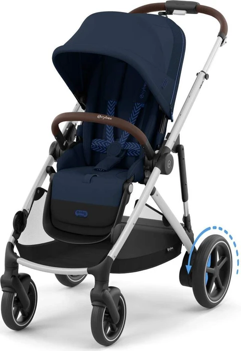 Cybex e-Gazelle S Silver Frame ocean blue 2024