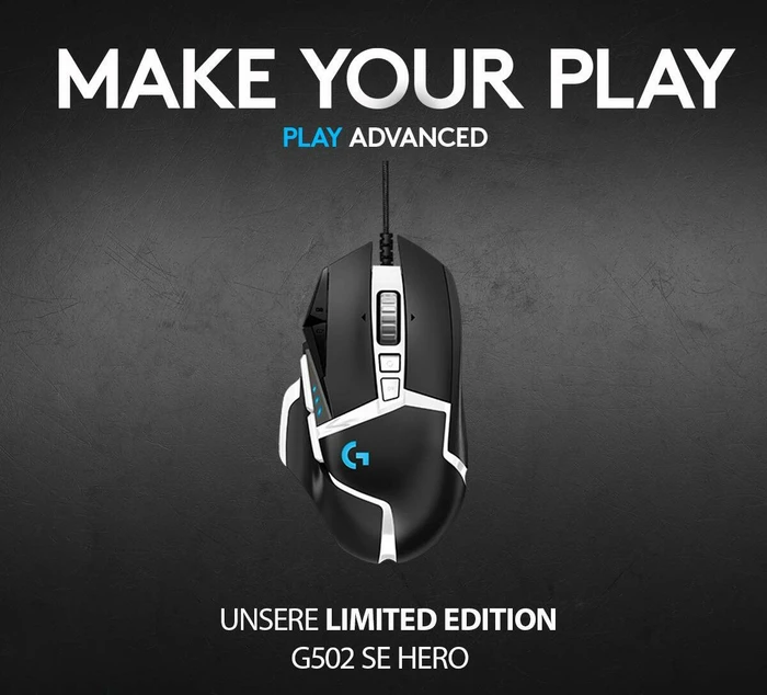 Logitech G502 SE Hero schwarz/silber, USB