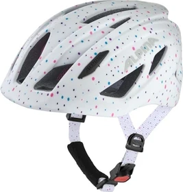Alpina Pico Flash Kinderhelm white polka dots