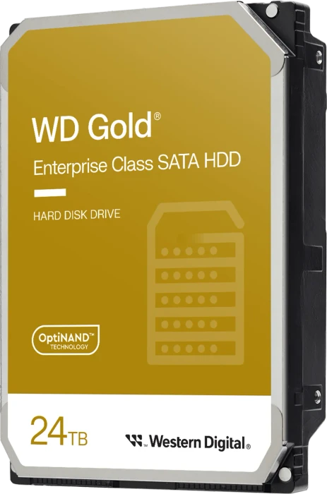 Western Digital WD Gold 24TB, 24/7, 512e / 3.5" / SATA 6Gb/s