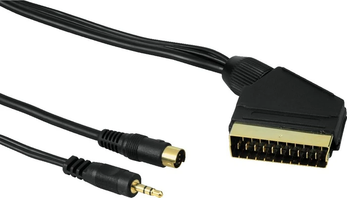 Hama SCART/S-Video + 3.5mm Klinke Kabel 3m