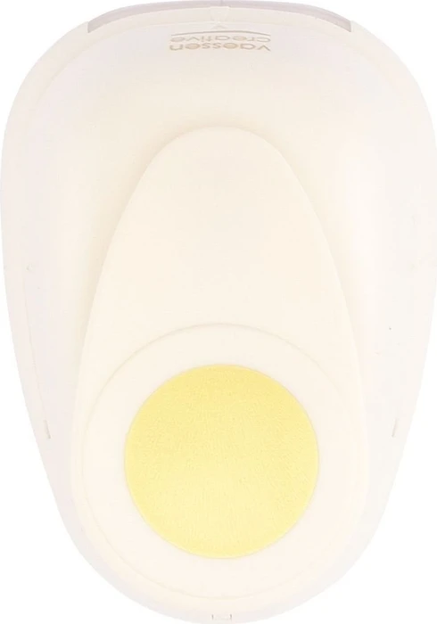 Vaessen Creative Hebel-Motivstanzer Maxi, Kreis, gold/weiß, 39mm