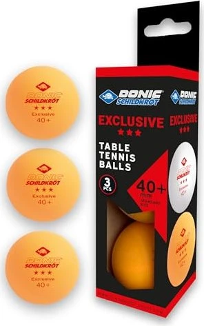 Donic Schildkröt 3-Stern Avantgarde Poly 40+ Tischtennisbälle, 3 Stück