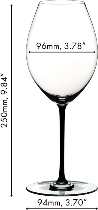 Riedel Fatto A Mano Syrah Rotweinglas schwarz