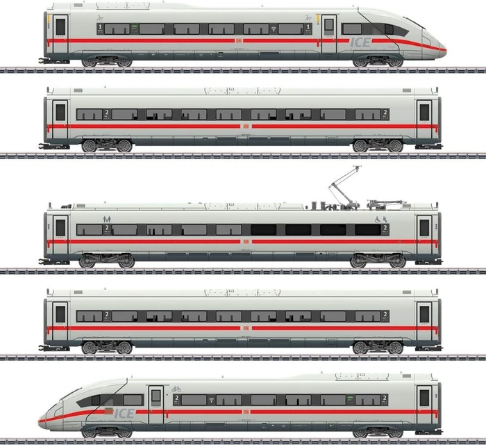 Märklin - Spur H0 E-Lok - Triebwagenzug ICE 4 Baureihe 412/812