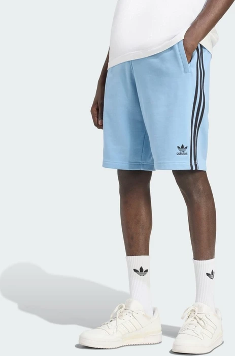 adidas Adicolor 3-Streifen Trainingshose kurz ash blue/black (Herren)