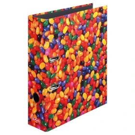 Herlitz maX.file Ordner 2-Ring mit Motiv, 80mm, A4, Jelly Beans