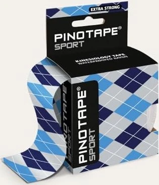 Pinotape Sport Kinesiology Tape Rolle 5cm x 5m blue diamond