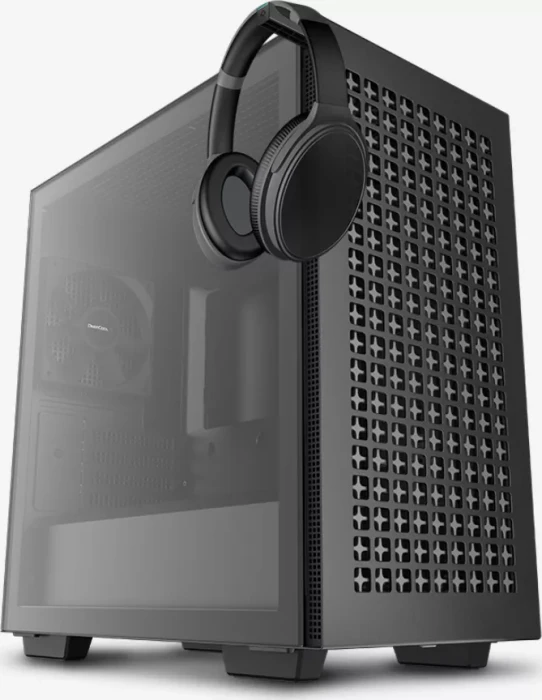 DeepCool CH370, schwarz, Glasfenster