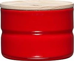 Riess Vorratsdose mit Eschenholzdeckel 270ml tomato