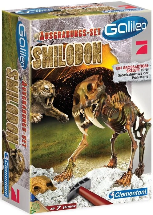 Clementoni Galileo Ausgrabungs-Set Smilodon