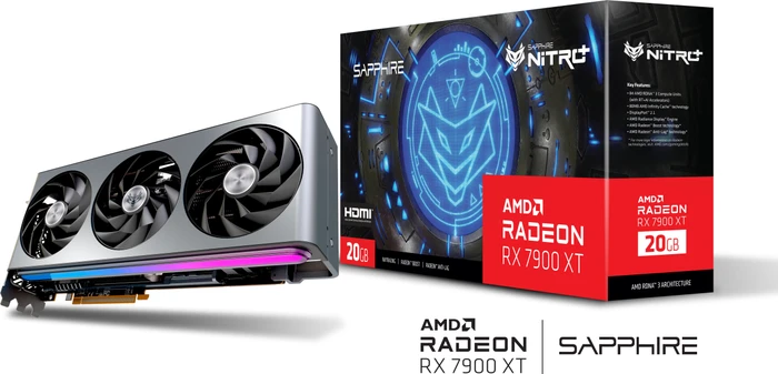 Sapphire Nitro+ Radeon RX 7900 XT Vapor-X, 20GB GDDR6, 2x HDMI, 2x DP, lite retail
