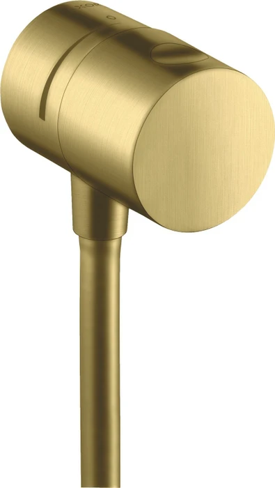 Hansgrohe Axor Uno Wandanschluss mit Absperrventil rund brushed brass