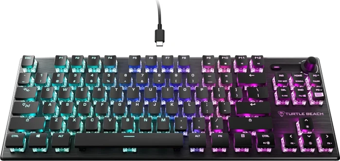 Turtle Beach Vulcan TKL, LEDs RGB, TITAN Mechanical Linear, USB, US