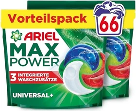Ariel Universal+ MaxPower Pods Waschmittel, 66 Stück