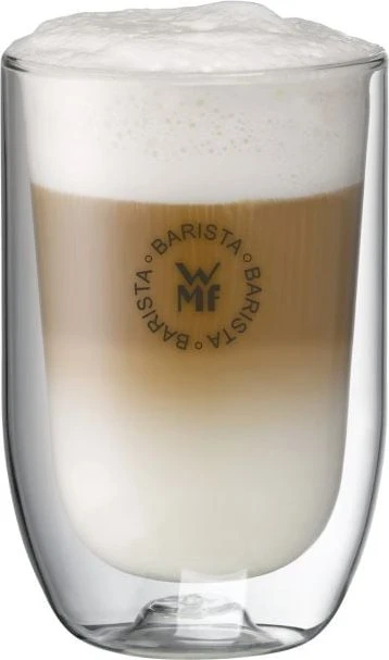 WMF Barista Lot De 2 Verres Latte Macchiato Double Paroi – Verre Résistant Chaleur, Sans Condensation, Passe Lave-Vaisselle