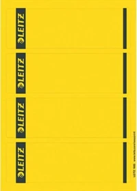 Leitz selbstklebende Ordner-Rückenschilder kurz/breit, gelb, 25 Blatt/100 Stück