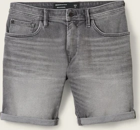 Tom Tailor Jeansshorts Jeans used light stone grey denim (Herren)