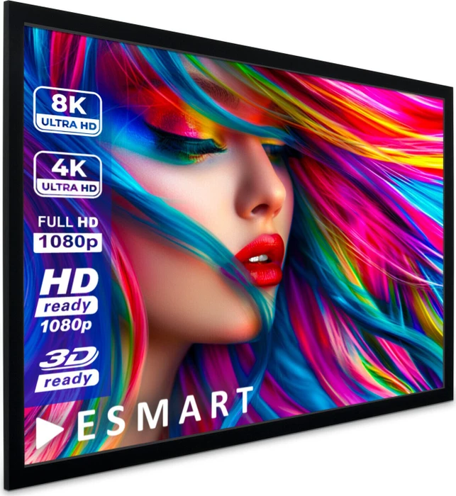 eSmart Germany Akustik Rahmen Leinwand Mirale 203x114cm