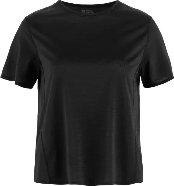 Fjällräven Abisko Lite Funktionsshirt kurzarm schwarz (Damen)