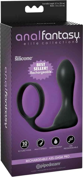 Pipedream Anal Fantasy Ass-Gasm Cock Ring Advanced Pluug