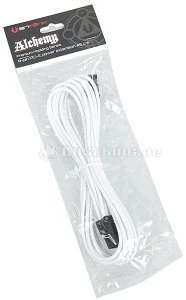 BitFenix Alchemy 8-Pin PCIe Verlängerung 45cm, sleeved weiß/schwarz
