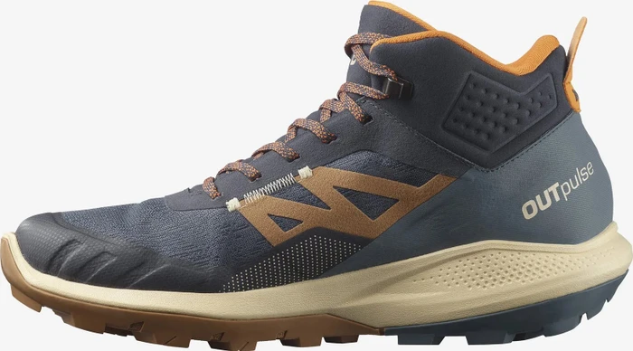 Salomon OUTpulse Mid GTX ebony/bleached sand/vibrant orange (Herren)