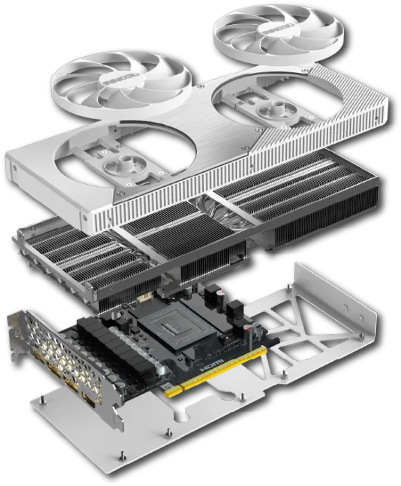 INNO3D GeForce RTX 5070 Twin X2 OC White, 12GB GDDR7, HDMI, 3x DP