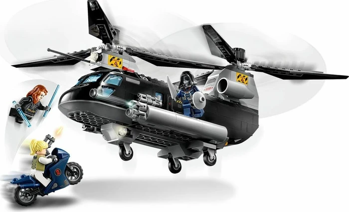 LEGO Marvel Super Heroes Spielset - Black Widows Hubschrauber-Verfolgungsjagd