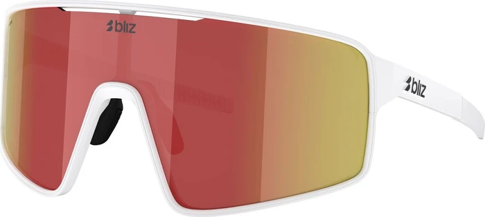 Bliz P001 matte white/brown-red mirror