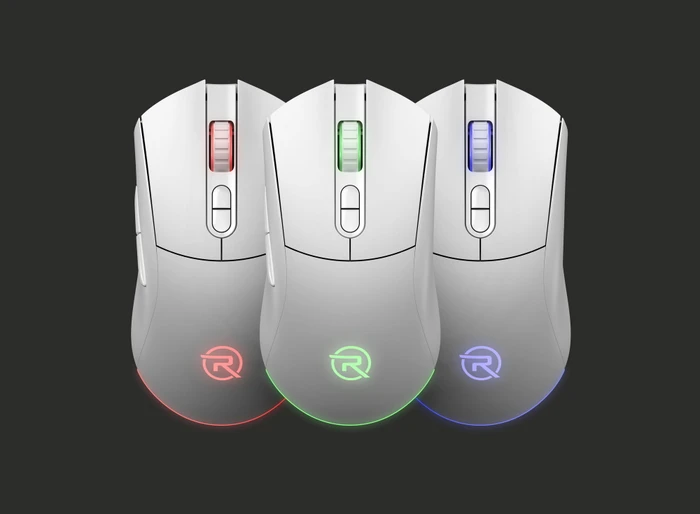 Rapture Cobra Wireless Gaming Maus weiß, USB