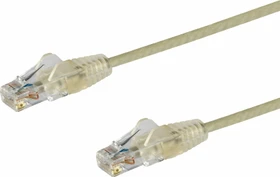 StarTech Slim RNS Patchkabel, Cat6, U/UTP, RJ-45/RJ-45, 2.5m, grau