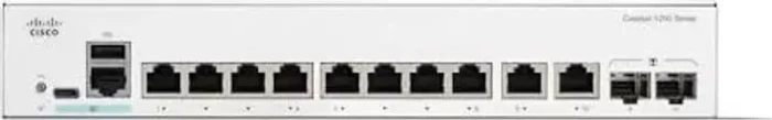 Cisco Catalyst 1200 Rackmount Gigabit Managed Switch, 8x RJ-45, 2x RJ-45/SFP