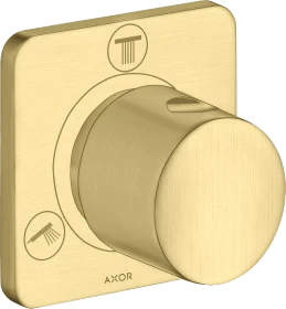 Hansgrohe Axor Citterio M Ab- und Umstellventil Trio/Quattro brushed brass