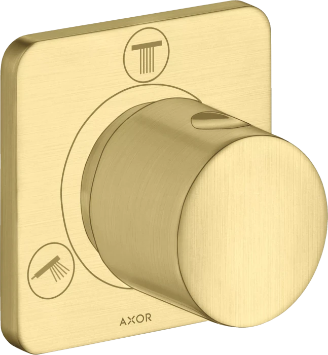 Hansgrohe Axor Citterio M Ab- und Umstellventil Trio/Quattro brushed brass