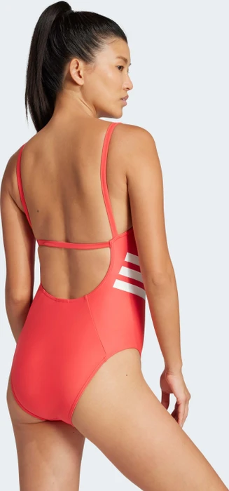 adidas 3-Streifen U-Back Badeanzug semi lucid red/pulse magenta (Damen)