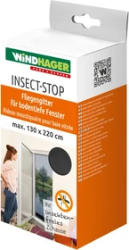 Windhager IS Fliegengitter für bodentiefe Fenster 130x220cm anthrazit