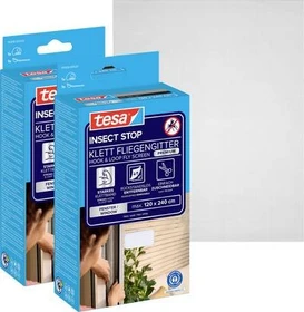 tesa Insect Stop Comfort Fliegengitter 120x240cm anthrazit, 2 Stück