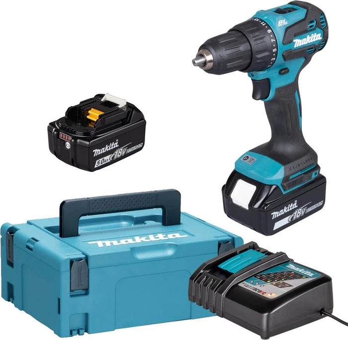 Makita DHP490RTJ LXT Akku-Schlagbohrschrauber inkl. MAKPAC + 2 Akkus 5.0Ah
