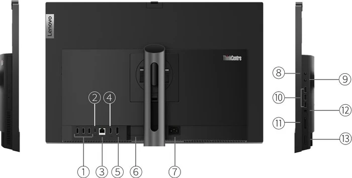 Lenovo ThinkCentre M90a Gen 5 AiO, Core i3-14100, 8GB RAM, 256GB SSD, DE