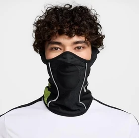 Nike Dri-FIT Fußball Snood Halswärmer black/volt/metallic silver