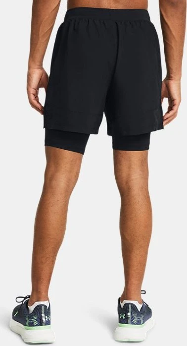 Under Armour Launch 2-in-1 Laufhose kurz black/reflective (Herren)