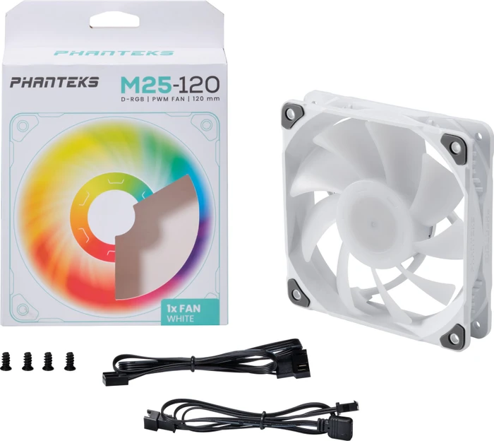 Phanteks M25-120 PWM D-RGB, weiß, 120mm