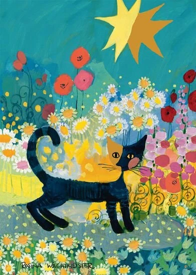Schmidt Spiele Rosina Wachtmeister Katze im Blütenmeer