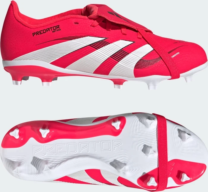 adidas Predator League Fold-Over Tongue FG lucid red/cloud white/core black (Junior)