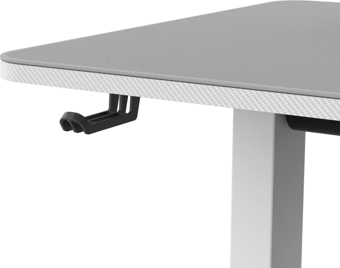 Cougar E-Star 140 Gaming Desk elektrisch höhenverstellbarer Sitz-Steh-Schreibtisch 140x60cm weiß/weiß