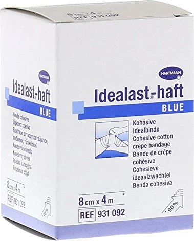 Hartmann Idealast-haft Color Idealbinde blau, 8cm x 4m, 1 Stück